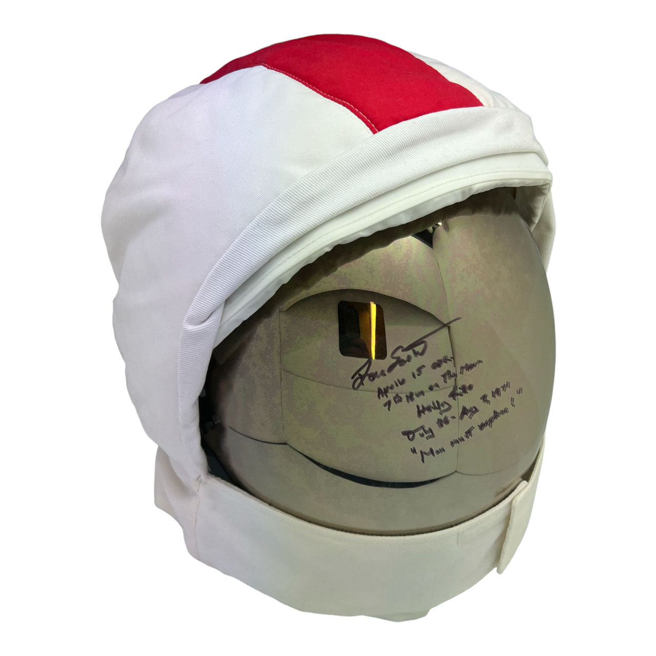 Dave Scott signed A7L 1:1 Apollo LEVA helmet replica