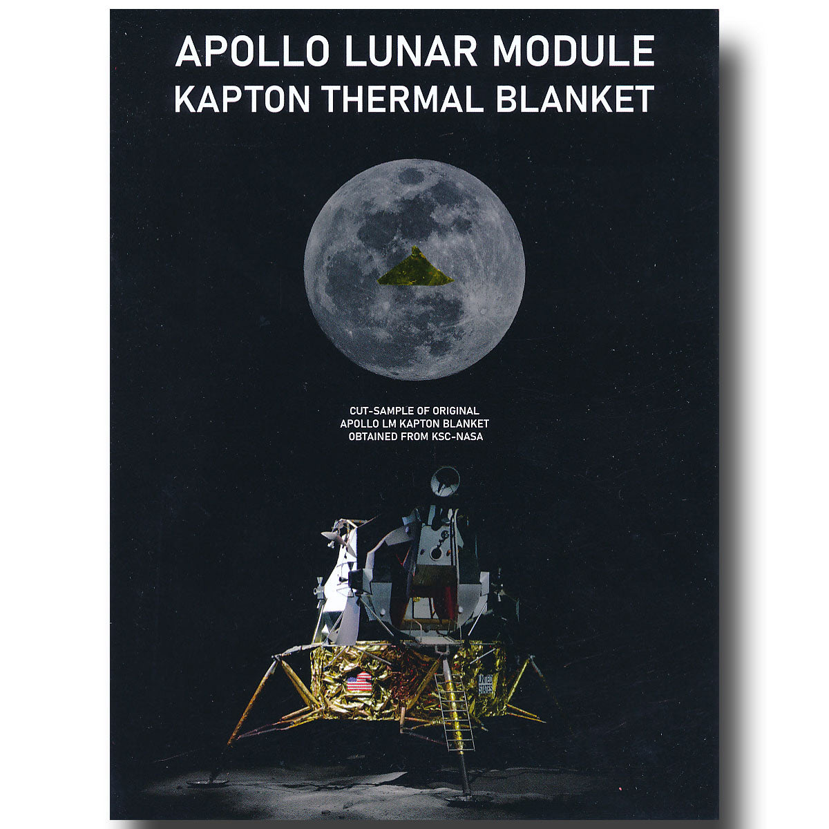 Apollo Lunar Module - unflown spare Kapton foil presentation