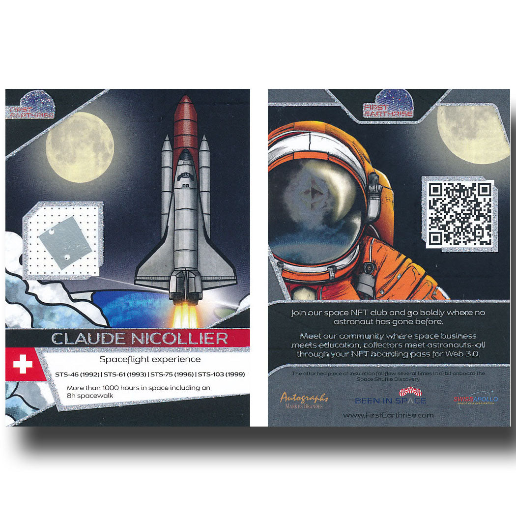 First NFT trading card – Claude Nicollier – FLOWN Insulation