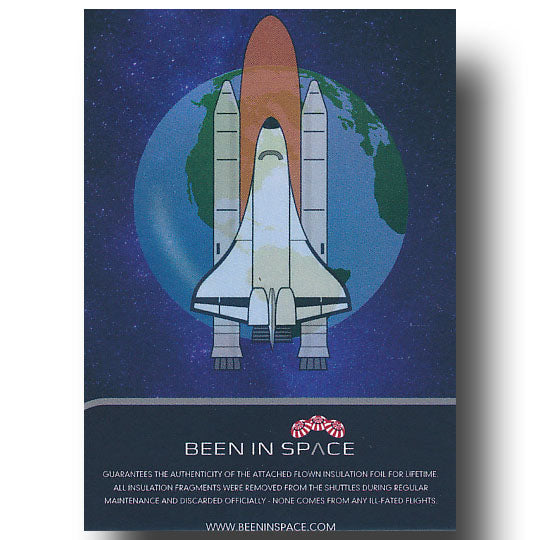 Space Shuttle flown artifact trading card set – BEEN IN SPACE