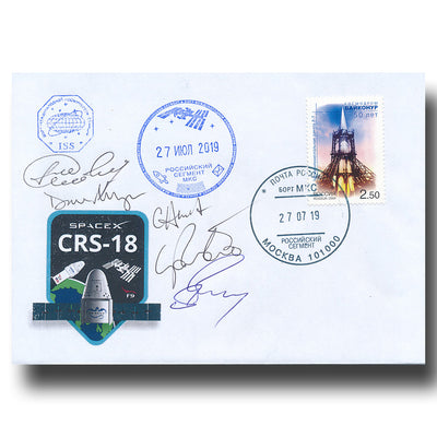 Expedition 60 – FLOWN ISS handsigned cover - Artemis 2 astronaut