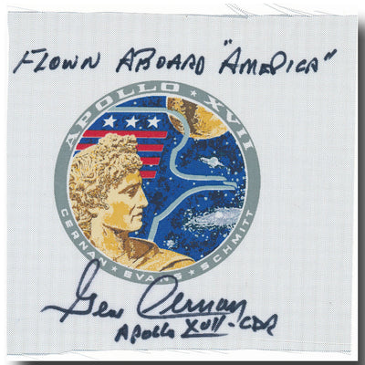 Apollo 17 FLOWN mission beta cloth patch – ex-Cernan