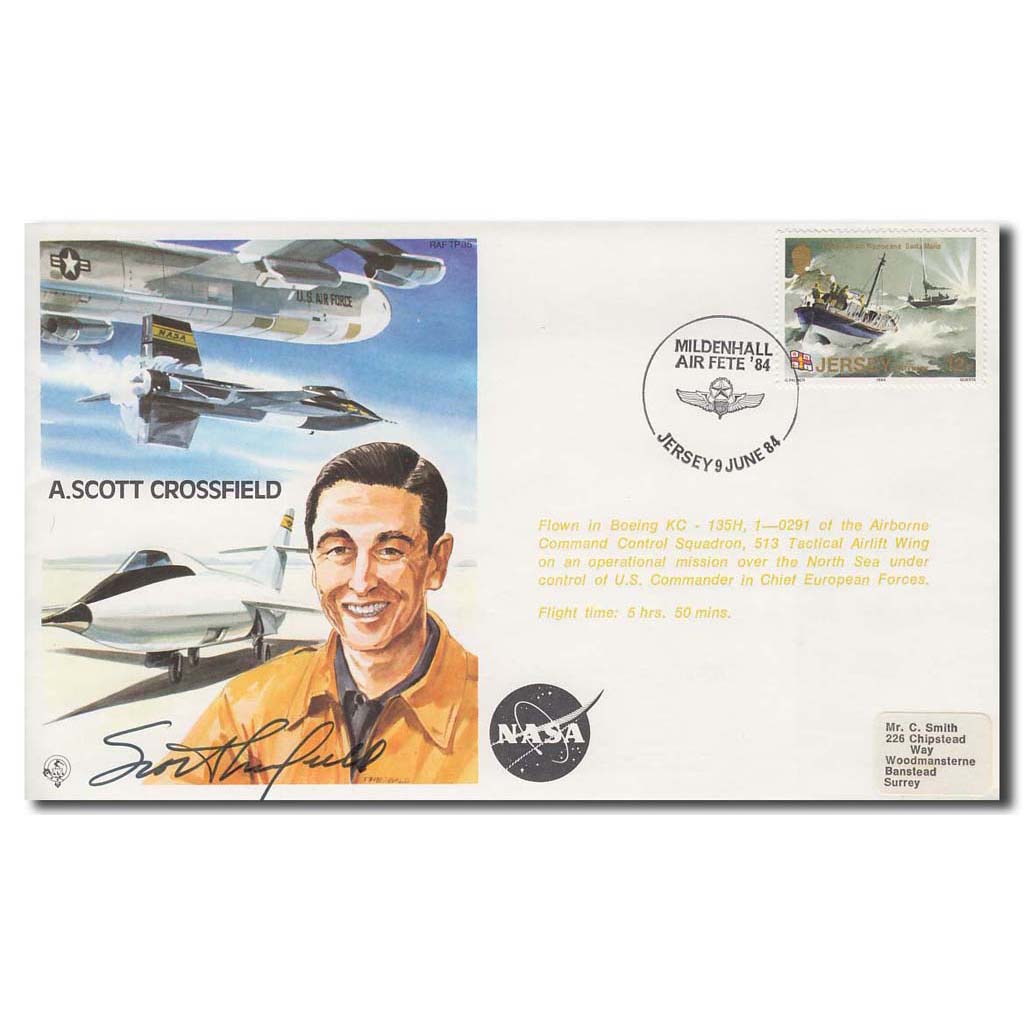 Scott Crossfield – commemorative flown cover