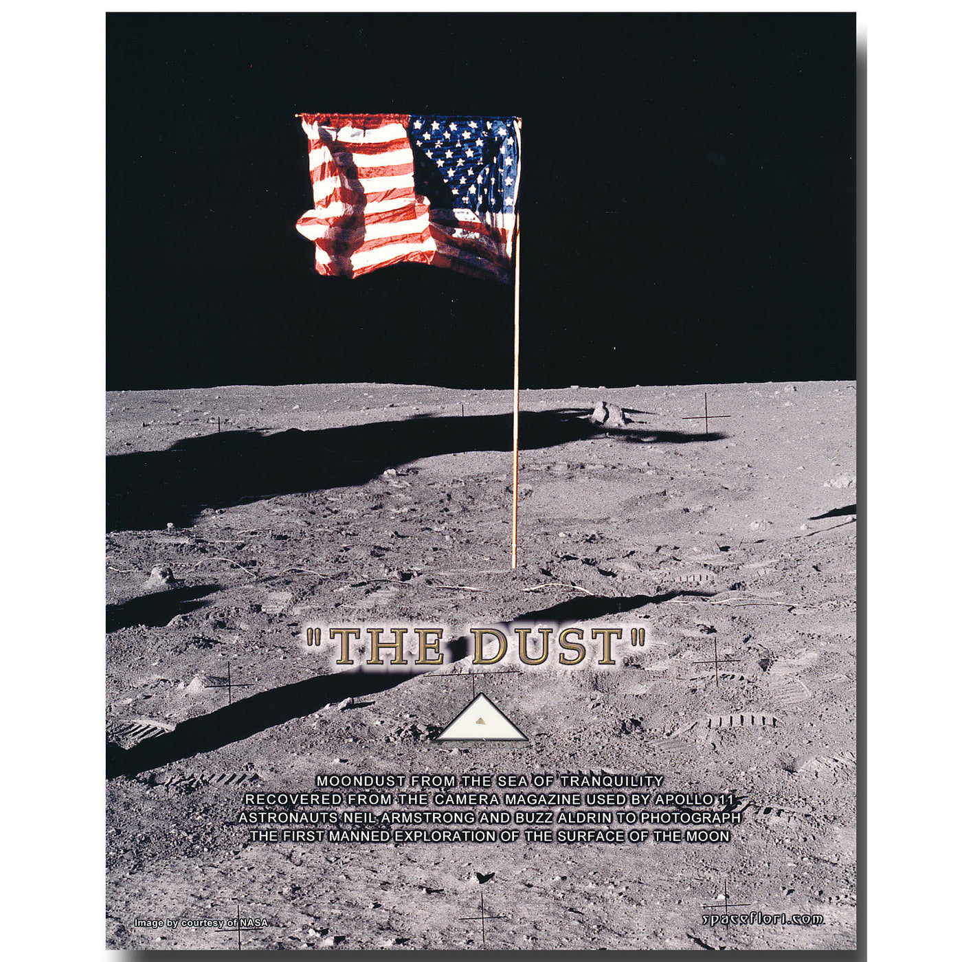 Apollo 11 lunar dust 8x10 presentation – ex Mag „S“