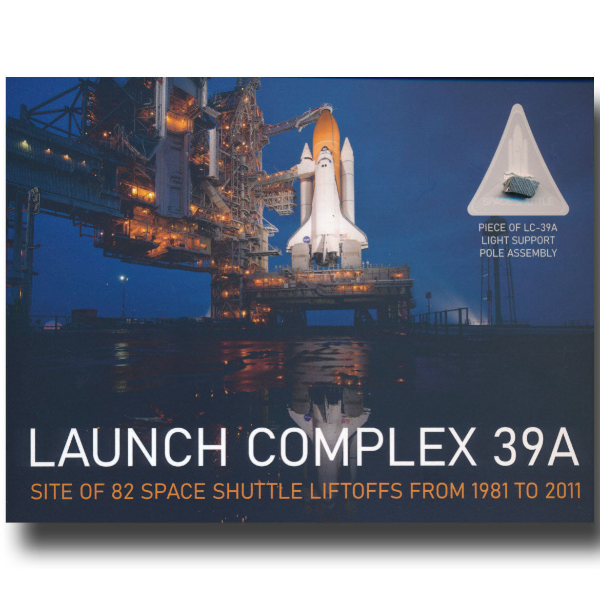 Launch Complex 39A relic presentation - site of 82 Shuttle launches!
