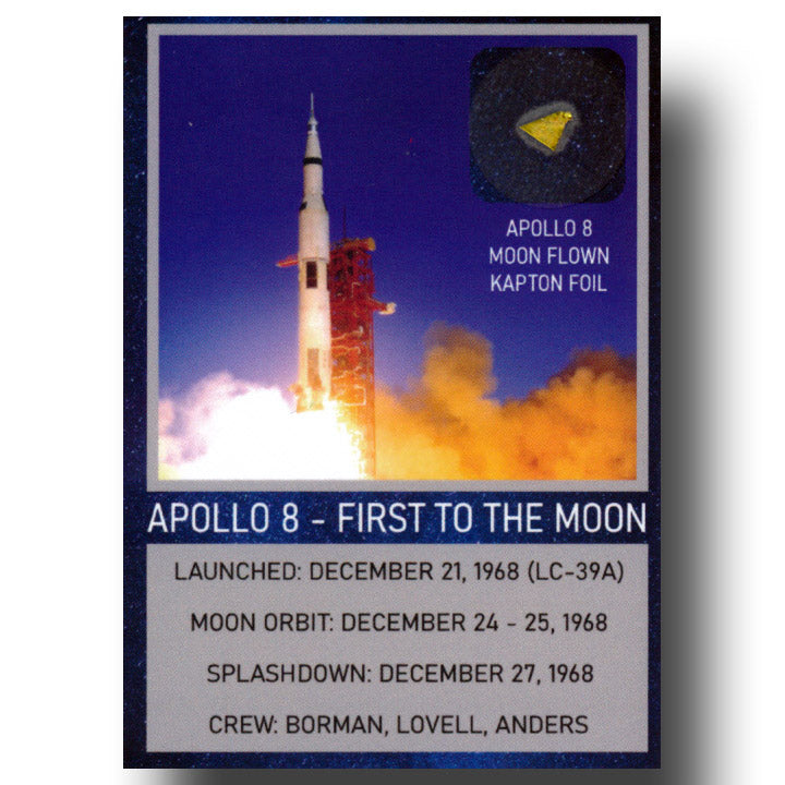 Apollo 8 trading card – FLOWN Kapton