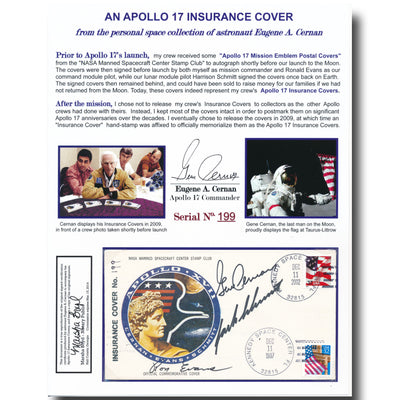 Apollo 17 insurance cover – ex- Gene Cernan