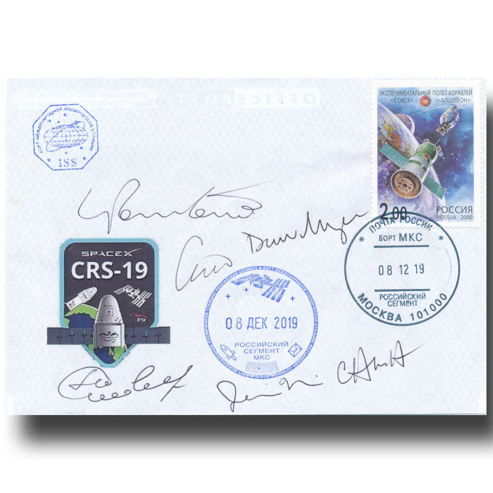 SpaceX – CRS 19 flown cover – first all-female EVA + Artemis autographs