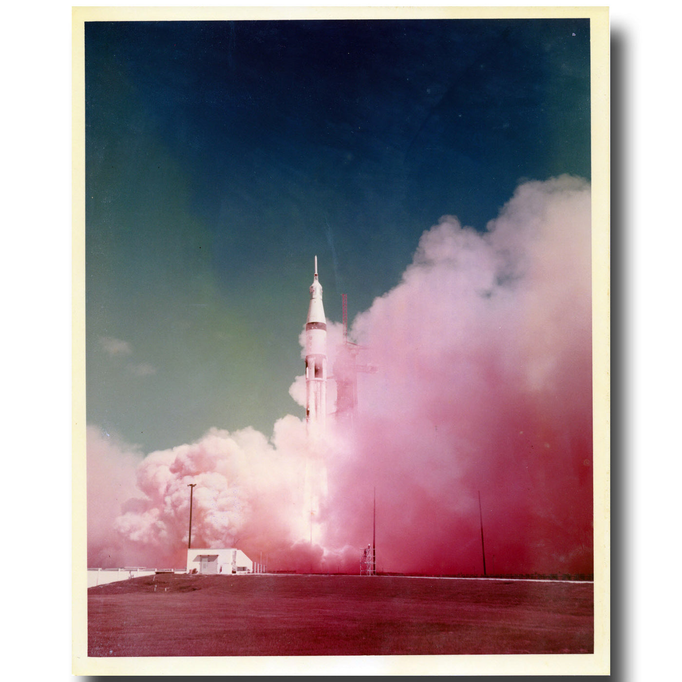 Apollo 7 launch – vintage NASA 8x10 glossy