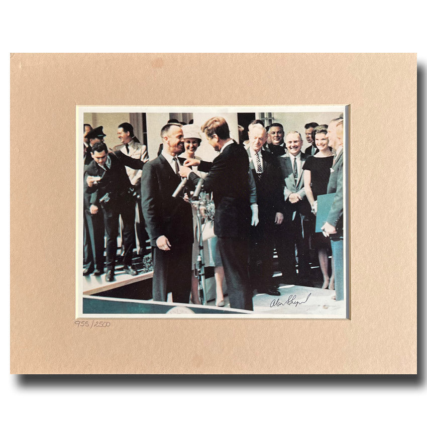 Alan Shepard – signed photo with President Kennedy