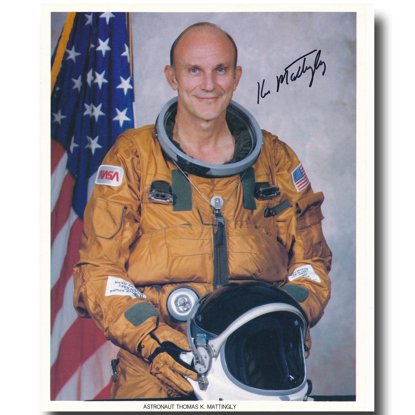 Ken Mattingly – handsigned Shuttle portrait