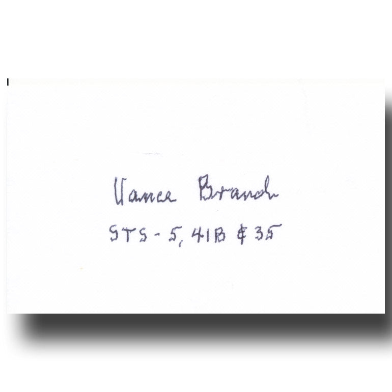 Vance Brand – 3x5 card