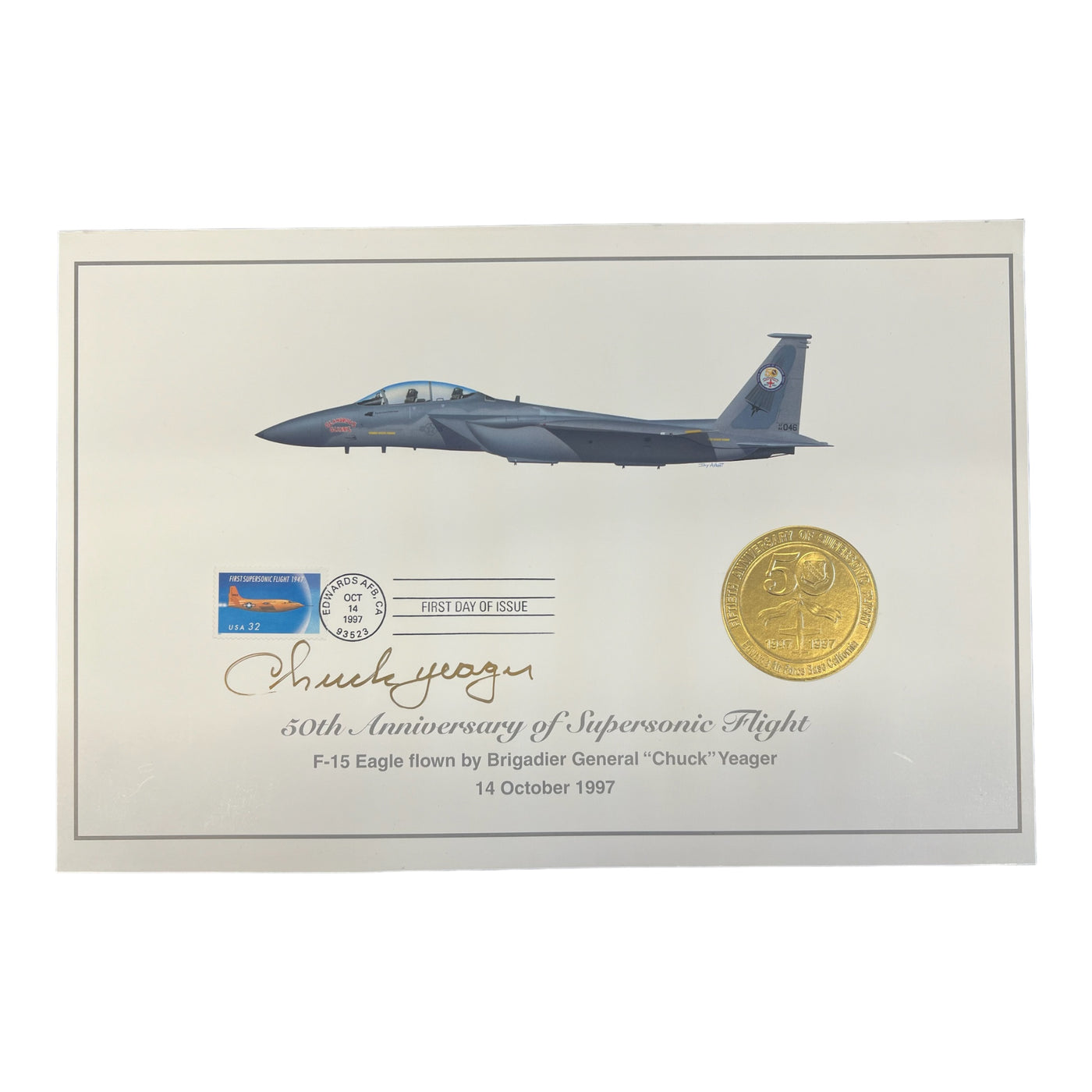 Chuck Yeager - 50th anniversary print