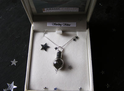necklace with meteorite dust