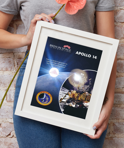 Apollo 14 third lunar landing flown to the moon artifact