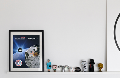 flown on Apollo 15 artifact moon landing checklist