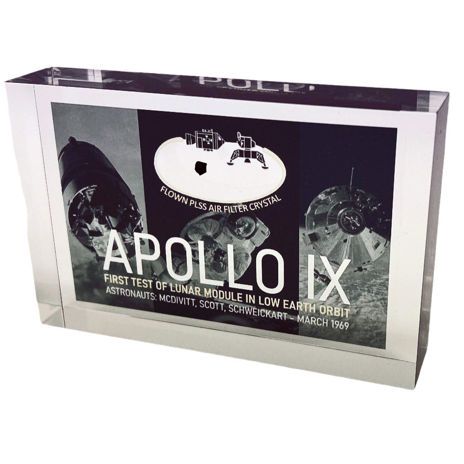 Apollo 9 flown to earth orbit artifact acrylic - space flown