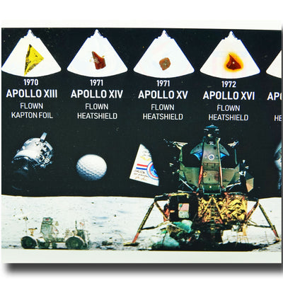 Apollo 7 thru ASTP all flown artifacts acrylic