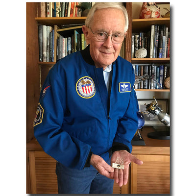 BEEN IN SPACE online shop - Apollo 16 LUNAR SURFACE FLOWN and lunar dust coated strap - Astronaut Charlie Duke