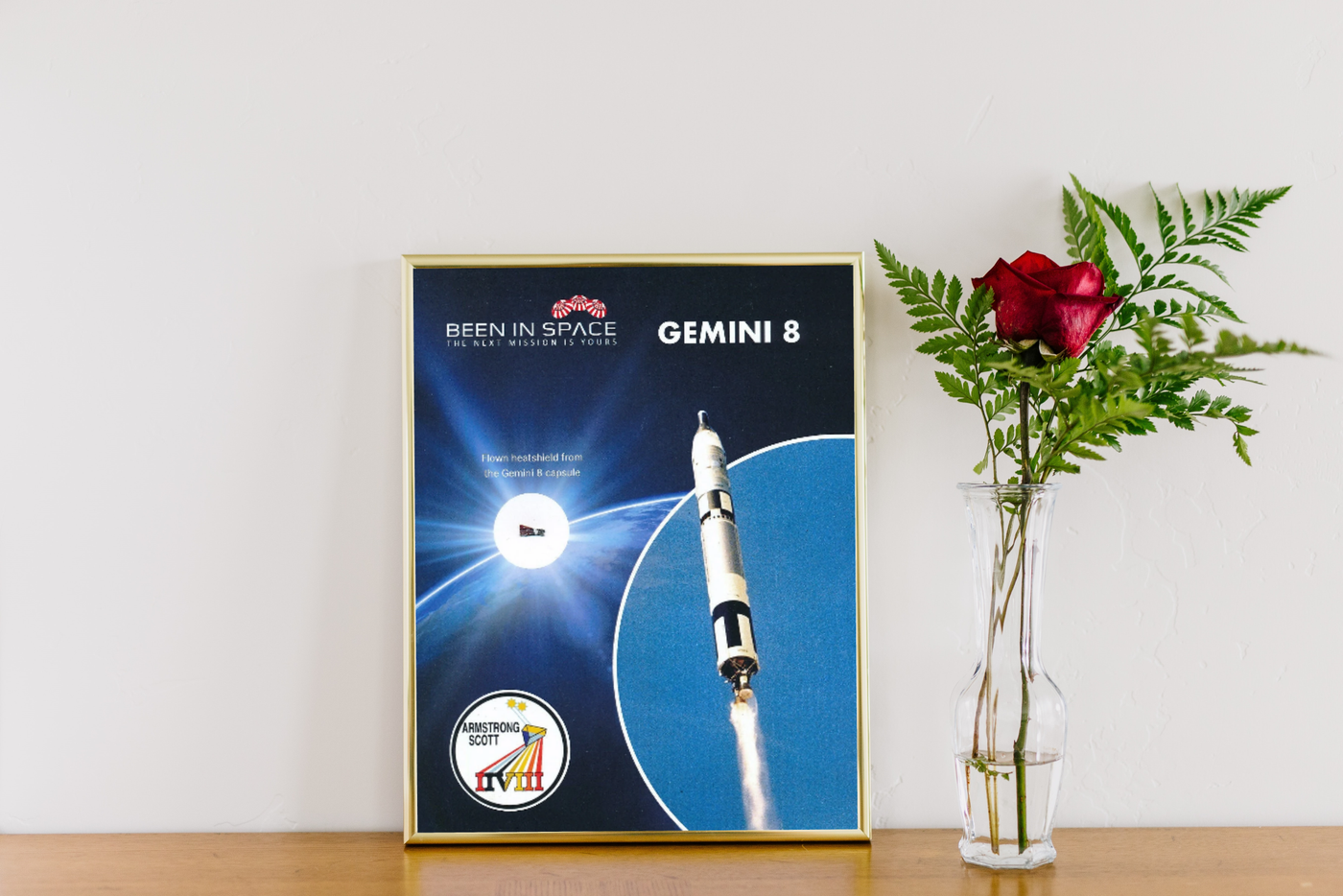 Gemini 8 space flown heatshield presentation