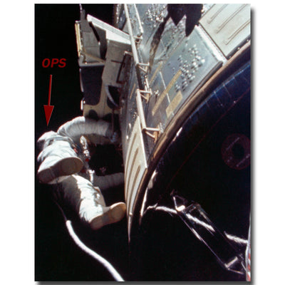 Apollo 15 lunar surface + lunar rover used OPS beta cloth acrylic