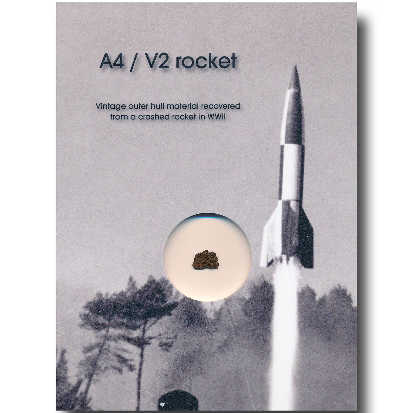 V-2 / A-4 rocket vintage hull material fragment