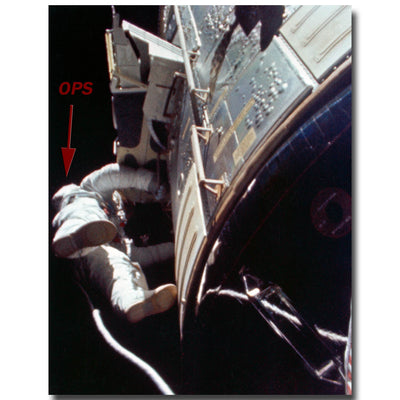 Apollo 15 OPS beta cloth: Lunar surface + rover + deep-space EVA used 8x10